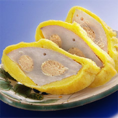 Karashi Renkon (Lotus root with mustard and miso) (A Kumamoto specialty)